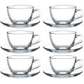 Transparent Tea Cup Set ( 6 Pcs ). 