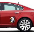 TOHAYIE Eagle Tear 3D Car Stickers Scratches Domineering Car Body Rear Bumper Decoration Stickers Motorcycle Stickers. 