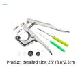 Hand Pressure Pliers Set Fastener Kit Handmade Snaps Installation Hand Tools Accessories Fastener Pliers Set for Prong Snap Buttons Beginner.