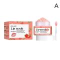Peach Lip Scrub Exfoliating Lightening Fade Lip Lines Prevents Chapped Lips Moisturizing Skin Care 30g. 