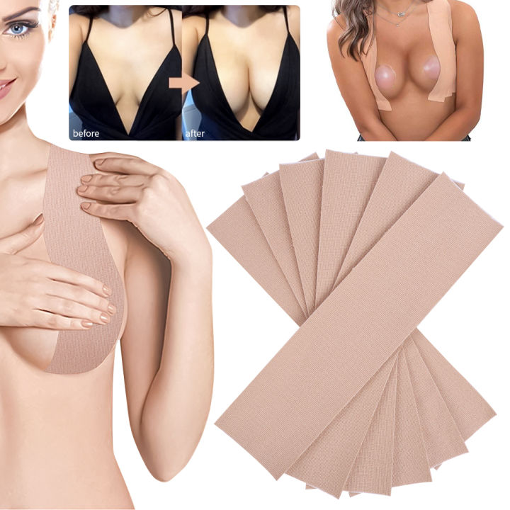 10Pcs%20Self%20Adhesive%20Silicone%20Stickers%20Strapless%20Body%20Invisible%20Bra%20Tape%20-%20Image%202
