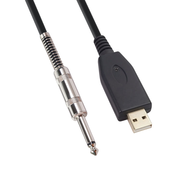 USB%20Guitar%20Cable%20,USB%20Guitar%20Interface%20Male%20to%206.35mm%20Gold-Plated%20Mono%20Plug,Nylon%20Braid%20Recording%20Cable%20-%20Image%205