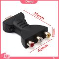 [Deryu] HDMI-compatible Male to 3 RCA Female Composite AV Audio Video Adapter Converter for TV. 
