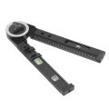 Woodworking Protractor Tool With Level Gauge Angle Finder Protractor DIY. 