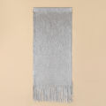 Flat mesh scarf, bright silk popular slit oversized shawl cape, spring and summer fashion versatile thin model. 