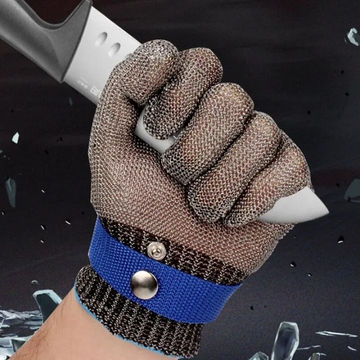 Kitchen|nHighly Protective Stainless Steel Anti-Cut Mesh Glove for