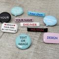 Personalised Badge Custom Enamel Pin Personalised Name Design Brooch Customizable Badge Gift for Her Him.