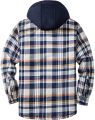 5XL Men Shirts Winter Men's Flannel Hood Shirt Jacket Men High Quality Thick Plush Warm Hoodie Coat Loose Casual Shirts for Men. 