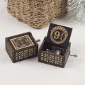4 Style Harries Music Box Wooden Hand-cranked Retro Potters Music Box Children's Birthday Gift Surprise Gift for Couples. 