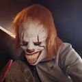 Pennywise Horror Joker Mask Halloween Cosplay Evil Clown Latex Masks Scary Carnival Party Head Cover Movie Cos Decoration Props. 