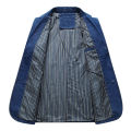 Mens Denim Blazer Men Fashion Cotton Vintage Suit Outerwear Male Blue Coat Denim Jacket Men Slim Fit Jeans Denim Blazers Top 4Xl. 