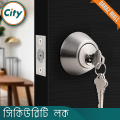 Deadbolt Security Lock Both Side Key Wooden Door Lock SS. 