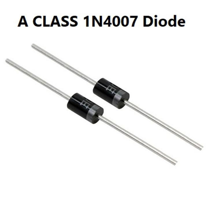 20Pcs- A CLASS 1N4007 Diode 4007 Diode 1000V 1A General Purpose 2 Pin Leads Rectifier Diode Silicon Junction Diode DO-41 Package Diode 1N4007