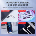 【FUPANG】♥Ready stock free shipping♥Five in one multifunctional universal charging cable box, mobile holder data cable.