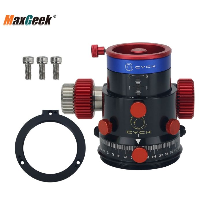 Maxgeek CYCK 42mm Travel Telescope Focuser with Convex Adapter Ring for Sky-Watcher 150 and DOB Deep Space Photography