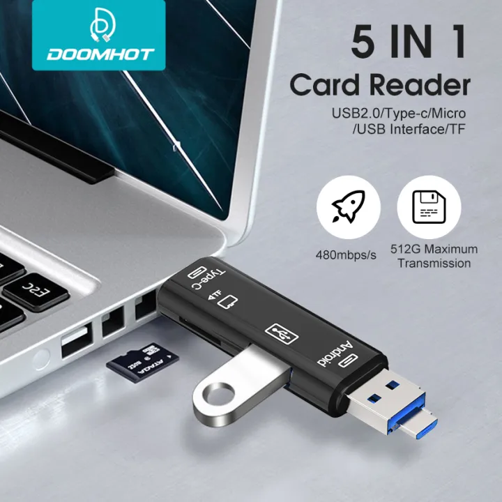 DoomHot%20Multifunctional%206-In-1%20USB%20C%20Memory%20Card%20USB2.0%20+%20Type-c%20+%20Micro%20+%20USB%203-In-1%20Interface%20+%20TF%20/%20SD%20Card%20Reader%206-In-1%20/%205-In-1%20480mbps/s%20-%20Image%205