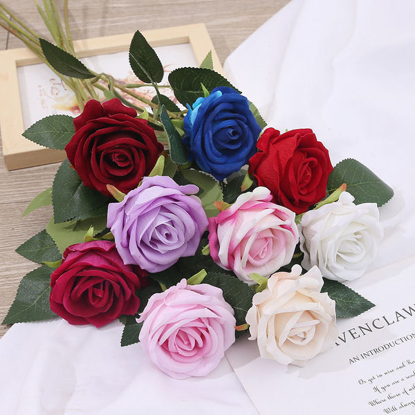 Red Rose flower artificial flower Fake Rose 1 piece