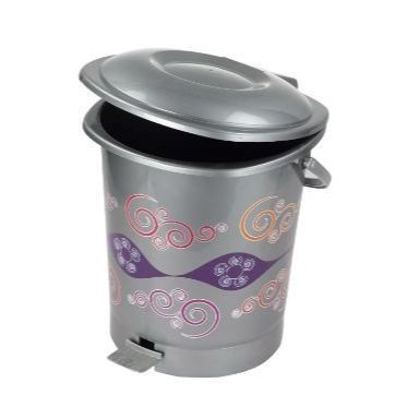 আরএফএল সুপার প্যাডেল বিন সিলভার - dustbin