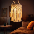 Boho Lamp Shade Boho Hanging Lamp Handmade Macrame Lamp Shade Plug in Pendant Light Bohemian Hanging Lights. 
