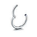 1Pc 316L Stainless Steel Hinged Segment Nose Ring Ear Cartilage Tragus Helix Lip Piercing Nose Hoop Body Piercing Jewelry. 