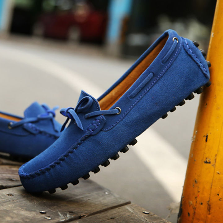 Size 38-49 Luxury Men Loafers Soft Moccasins Summer Shoes Man High Quality Mens Shoes Casual Suede Genuine Leather Driving Flats BunnyGarden