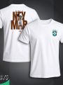 Neymar JR Fan Short Sleeve Football Jersey For Men - Half Sleeve Neymar jr t shirt - Brazil Jersey. 