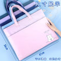 Large A3 Portable Art Bag 8K Primary School Student Painting Art Bag Album Storage File Bag Storage Bag Thickened. 