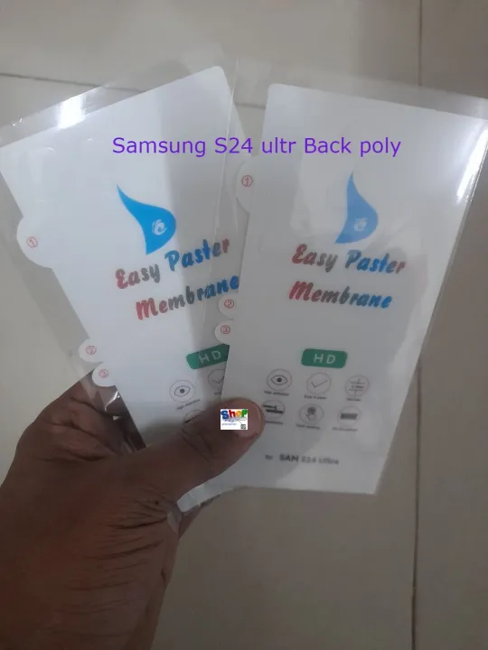 For Samsung S24 Ultra TPU Protective Film Hydrogel Back POLY Protector Screen Protector Anti-Shatter / High Definition (Back POLY)