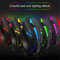 SKYLION F1 Wired 3 Keys Mouse Colorful Lighting Gaming and Office For Microsoft Windows and Apple IOS System. 