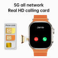SMART WATCH Premium Quality Android WISME WS10 Ultra Full HD -  Display  (First Time in Bangladesh) (2024) - 3 x Silicon Straps, 8MP Camera, 4G/5G Smart Watch 8GB RAM , 128GB Internal Storage. 
