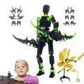 Desktop Decoration 3D Printed T13 Action Figure Shapeshift Robot ABS Robot Dummy Action Figures Multi-Jointed Movable Model.