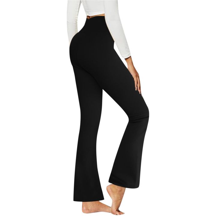 Women Fashionable Leggings Fishtail Trumpet Trousers Slightly Raised High Waist Slimming Tight Leggings Track Women Yoga Pants