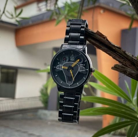 Inspired by Luxury Mens Quartz Rim Watch Alloy Car Wheel Watches Reloj Personalizado Custom Car