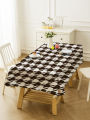 Waterproof, stainproof, heat insulation, fashionable, new products, simple dotted line, watercolor tablecloth, cover cloth, coffee table cloth, desk fabric, tablecloth, tablecloth, tablecloth. 
