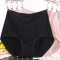 3Pcs/set Big Size XL~6XL High Waist Cotton Briefs Women's Lingerie Solid Panties Striped Underpants Breathable Underwear 4622.