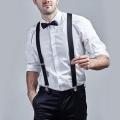 Y-shape Adjustable Braces Suspender For Women Men Elastic Pants Braces Straps Belt Clothing Clip-on Suspenders. 