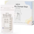 NCVI Breastmilk Storage Bags, 200ml Milk Freezer Bags for Breastfeeding, Temp-Sensing, Doubled-Sealed,Preservation Bag, BPA Free. 
