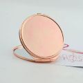 Cosmetic Magnifying Pocket Mirror X10 Simple Metal Makeup Mirror For Purse Travel Bag Home Office Double-Sided Girls Mirror. 