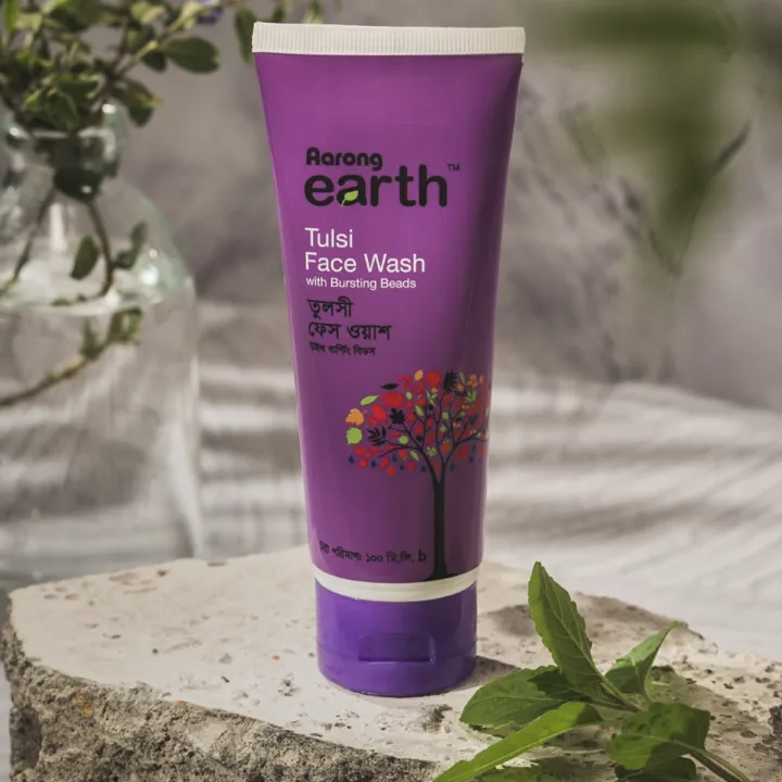 Aarong%20Earth%20Tulsi%20Face%20Wash%20With%20Bursting%20Beads%20%20100%20ml%20-%20Image%202