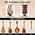 Muspor Guitar Hanger Wall Mount With 5 Picks Acoustic Electric Bass Guitar Wall Hook Hanger Accessories For Bass Ukulele.