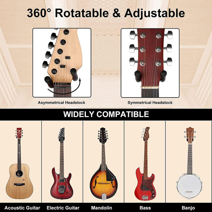 Muspor%20Guitar%20Hanger%20Wall%20Mount%20With%205%20Picks%20Acoustic%20Electric%20Bass%20Guitar%20Wall%20Hook%20Hanger%20Accessories%20For%20Bass%20Ukulele%20-%20Image%206