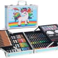 145 Pcs Art Set Box & Drawing Kit with Crayons, Oil Pastels, Colored Pencil Deluxe Gift Art. 