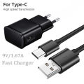 Phone Charger For OPPO F17 A15 A53 A52 A93 A73 A5 A9 2020 Realme 7 X7 7i X50 X2 Pro 9V 1.67A Fast Wall Charger USB C Cable Plug. 