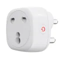 SMATRUL - Universal Tuya Wifi Smart Socket - 3 Pin 16A Plug - With Power Monitor - Voice Timing - for Google Home Alexa. 