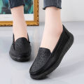 Women's Flat Shoes 2023 Spring New Women Genuine Leather Shoes Non-slip Soft Bottom Loafers Slip on Moccasins Women Boat Shoes House Foocus. 