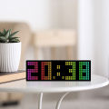 GC Digital Alarm Clock With Colorful Light Colors, Desk Alarm Clock For Bedroom With Timing Function, Voice-activated, LED Display Digital Clock.