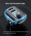 VR robot Bluetooth 5.0 FM Tran_s_mitter Wireless Handsfree Car Kit Bluetooth Car MP3 Audio Player with LED Light EQ Model. 