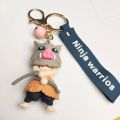 Anime keychain Demon Slayer CUTE Key chain Action figure with Strap Kimetsu No Yaiba Tanjiro Pig Key Holder Anime Accessories. 