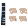 1 Piece Violin Finger Guide /Fingerboard Sticker Fret Guide Label Finger Chart for Size 4/4 & 4 Piece Violin Parts Violin-Bridge-5Pc-4/4 Maple Bridge Violin Parts - Black & Wood color. 