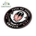 EARLFAMILY 13cm Feed Me Senpai Car Stickers Ahegao Windows Laptop Vinyl Car Wrap Decal Anime Waterproof Car Accessories.